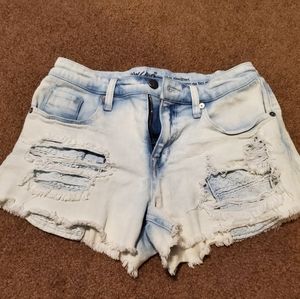 Distressed Jean shorts